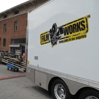 Film Works for California on side of truck